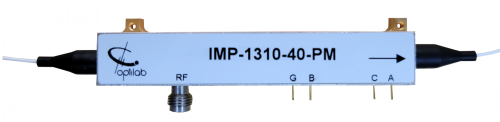 Волоконно-оптический амплитудный модулятор , 1310 нм, 40 ГГц, выход PM, Optilab